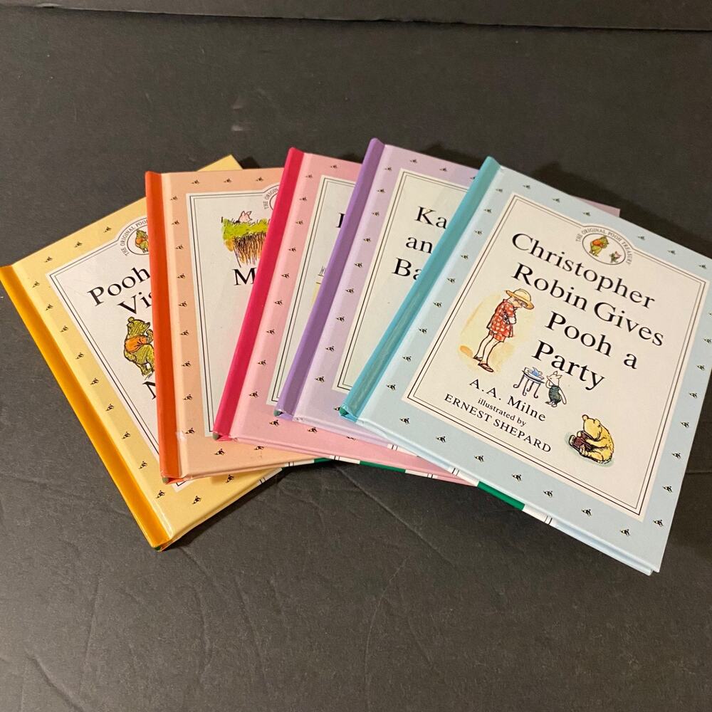 The Original Pooh Treasury Lot of 5 Hardcover Books Milne Shepard 2 3 4 5 6